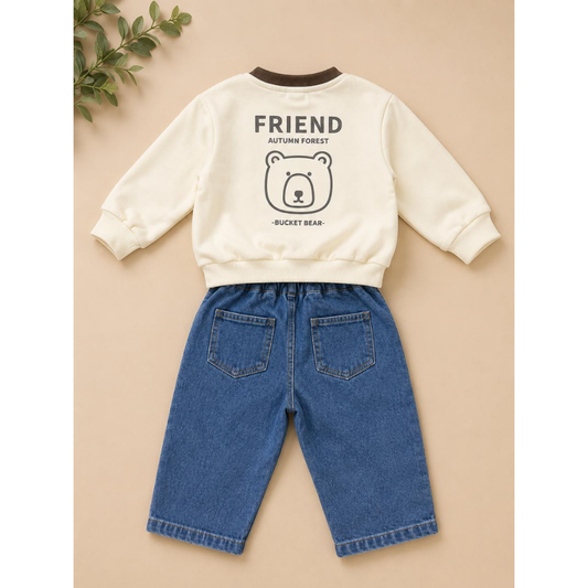 Little Bear Denim Co-ord Set