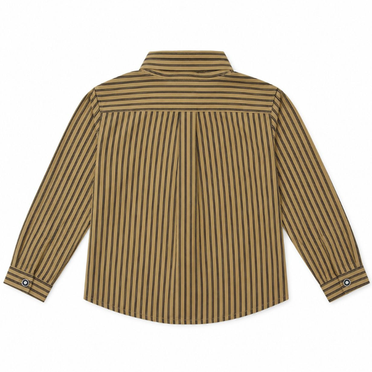 Classic Tan Pinstripe Shirt