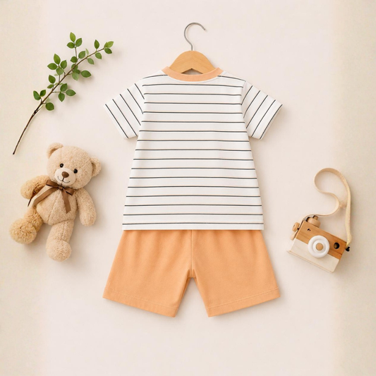 Joyful Stripes Cotton Co-ord Set
