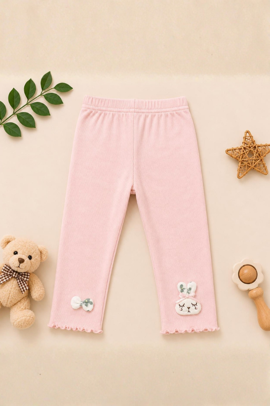 Bunny Bliss Pink Leggings