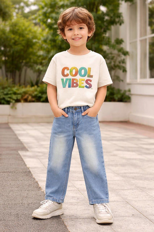 Tiny trend straight fit denim jeans