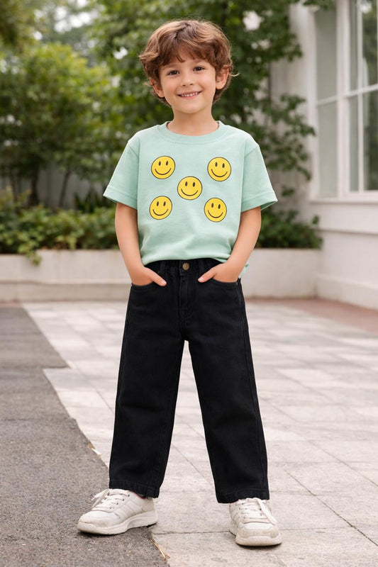 Kids Classic Black Denim Jeans