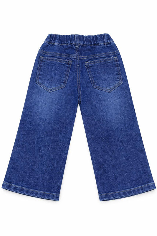 Girls Rhinestone Details Denim Jeans