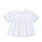 Blue Blossom Frill Top