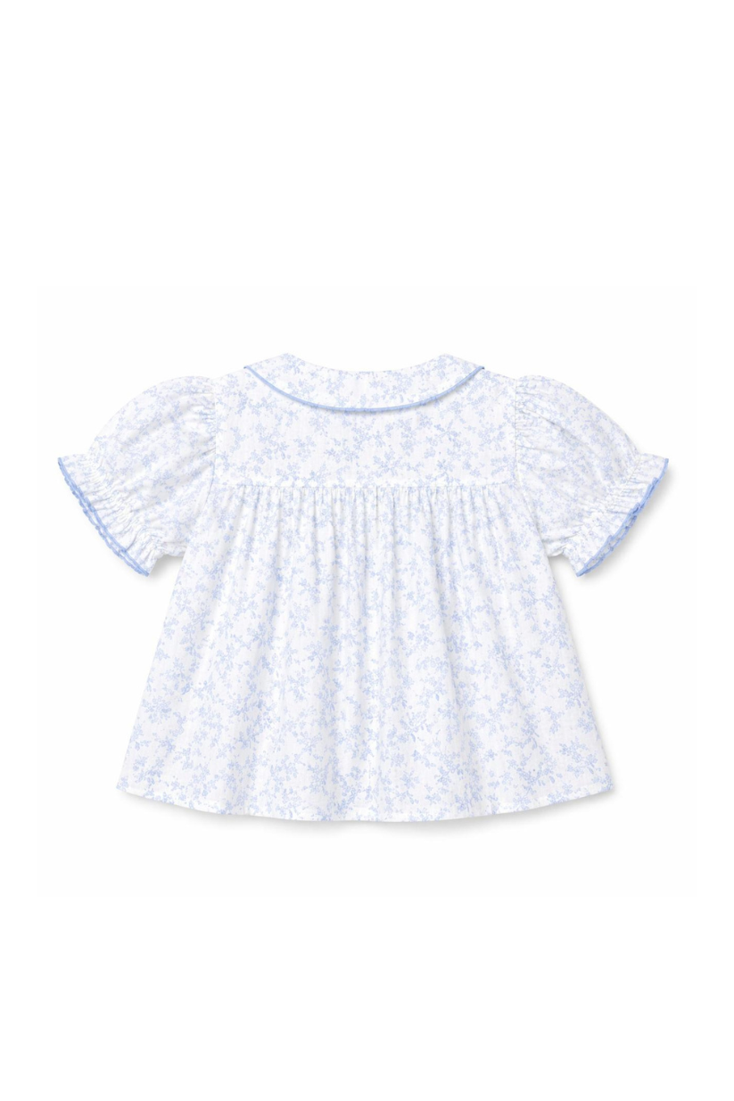 Blue Blossom Frill Top