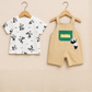 Panda Pals Dungaree Set