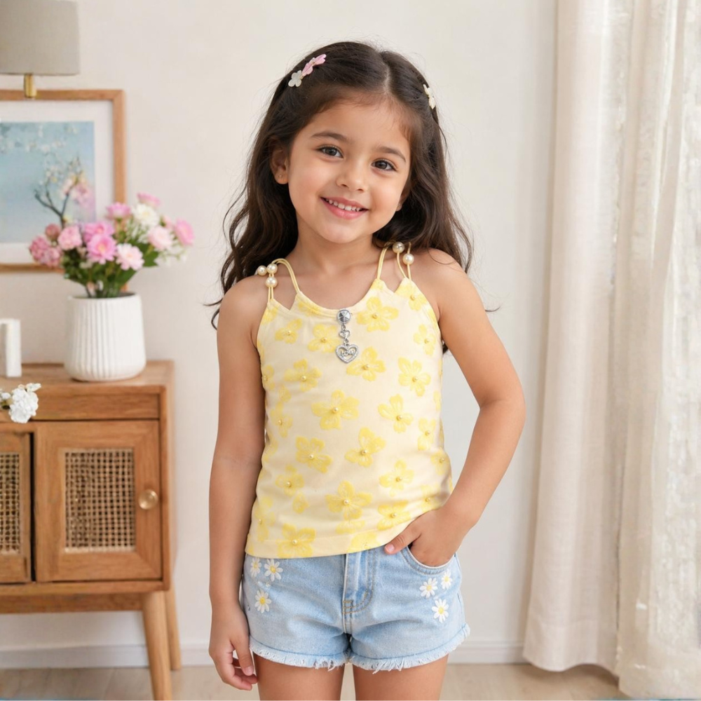 Buttercup Bloom Pearl Cami Top