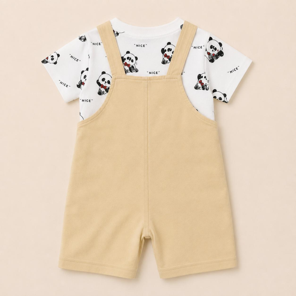 Panda Pals Dungaree Set