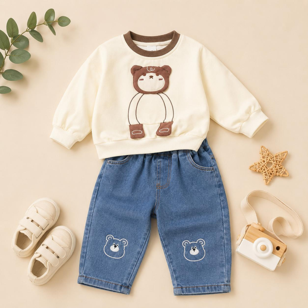 Little Bear Denim Co-ord Set