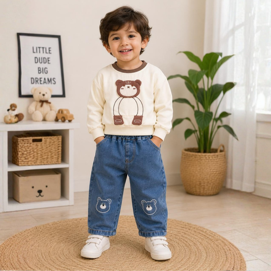 Little Bear Denim Co-ord Set