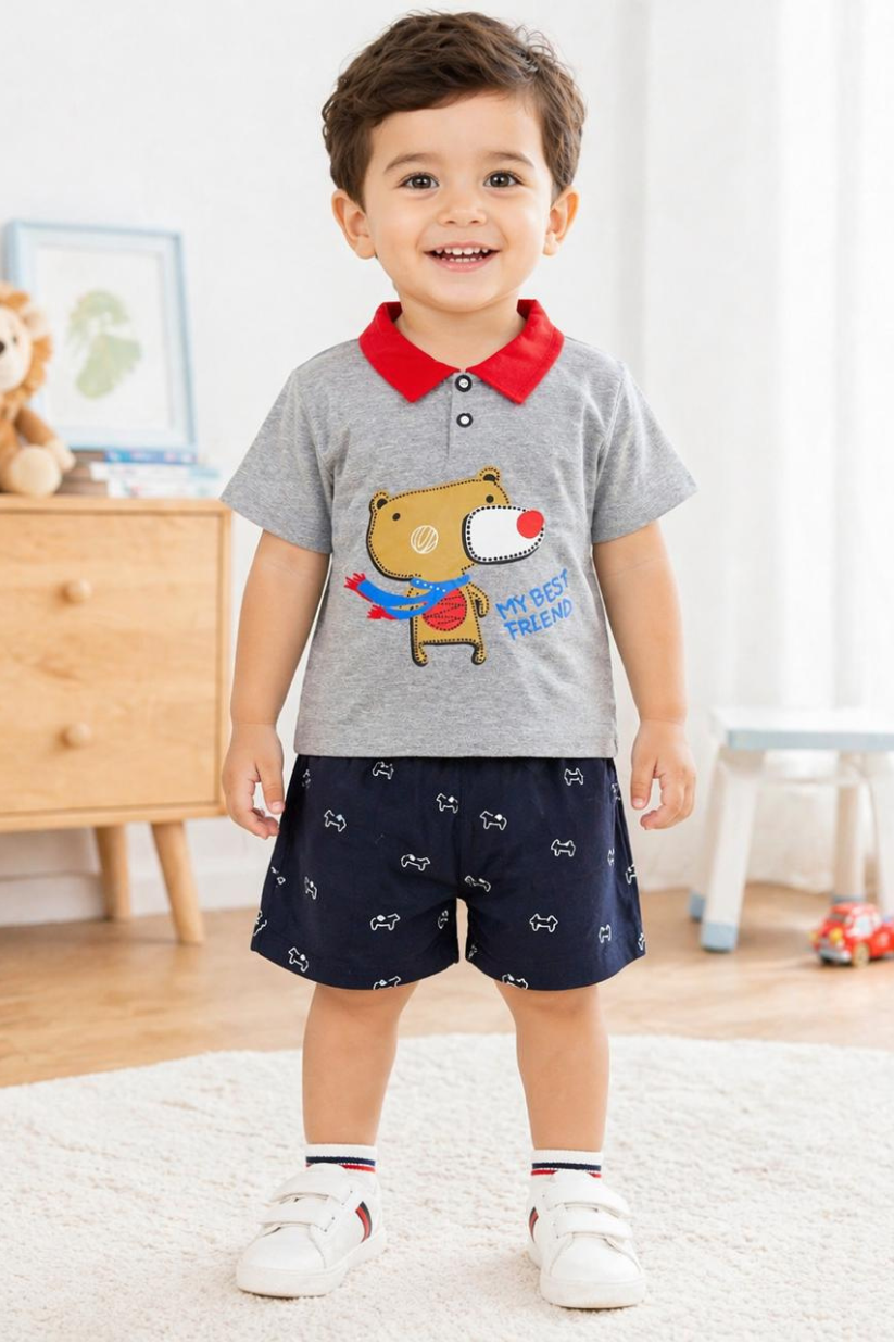 Little Buddy Polo Co-ord Set