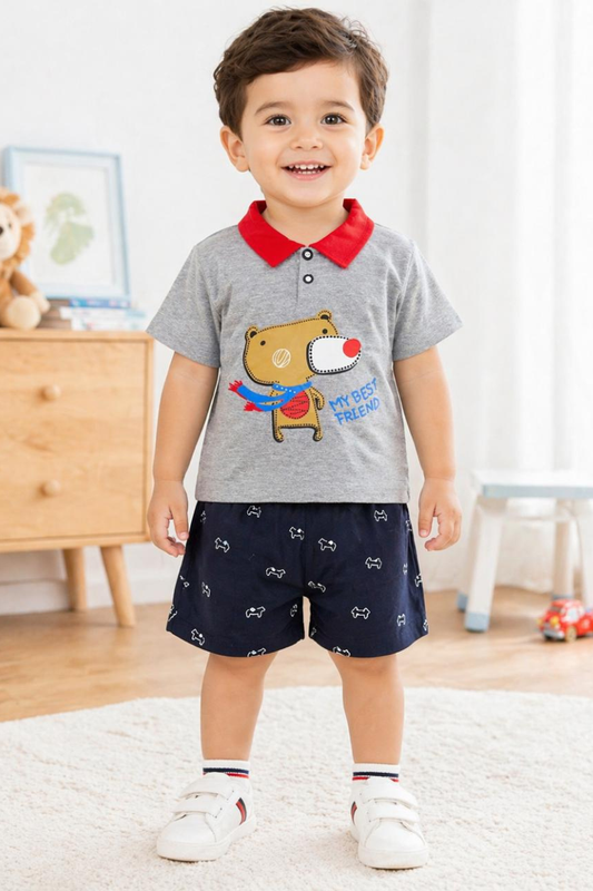 Little Buddy Polo Co-ord Set