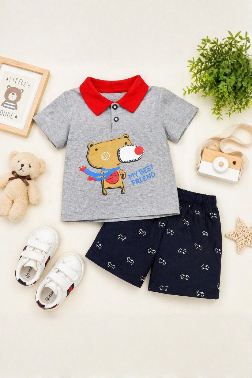 Little Buddy Polo Co-ord Set