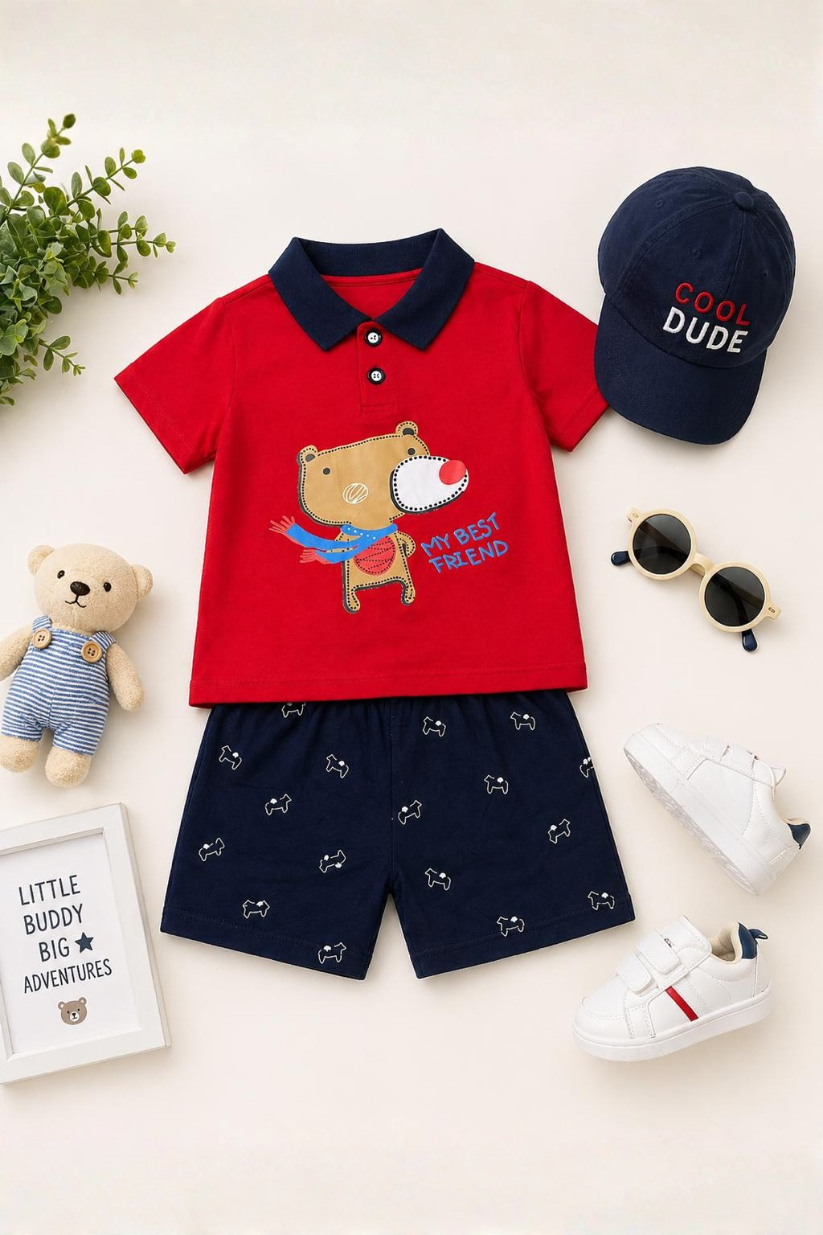 Little Buddy Polo Co-ord Set
