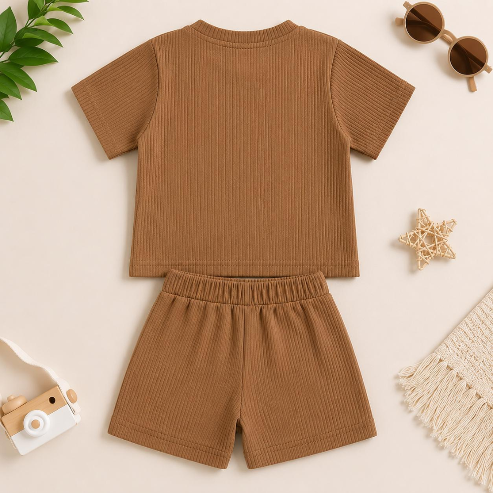 Brown Bow Co-ord Set