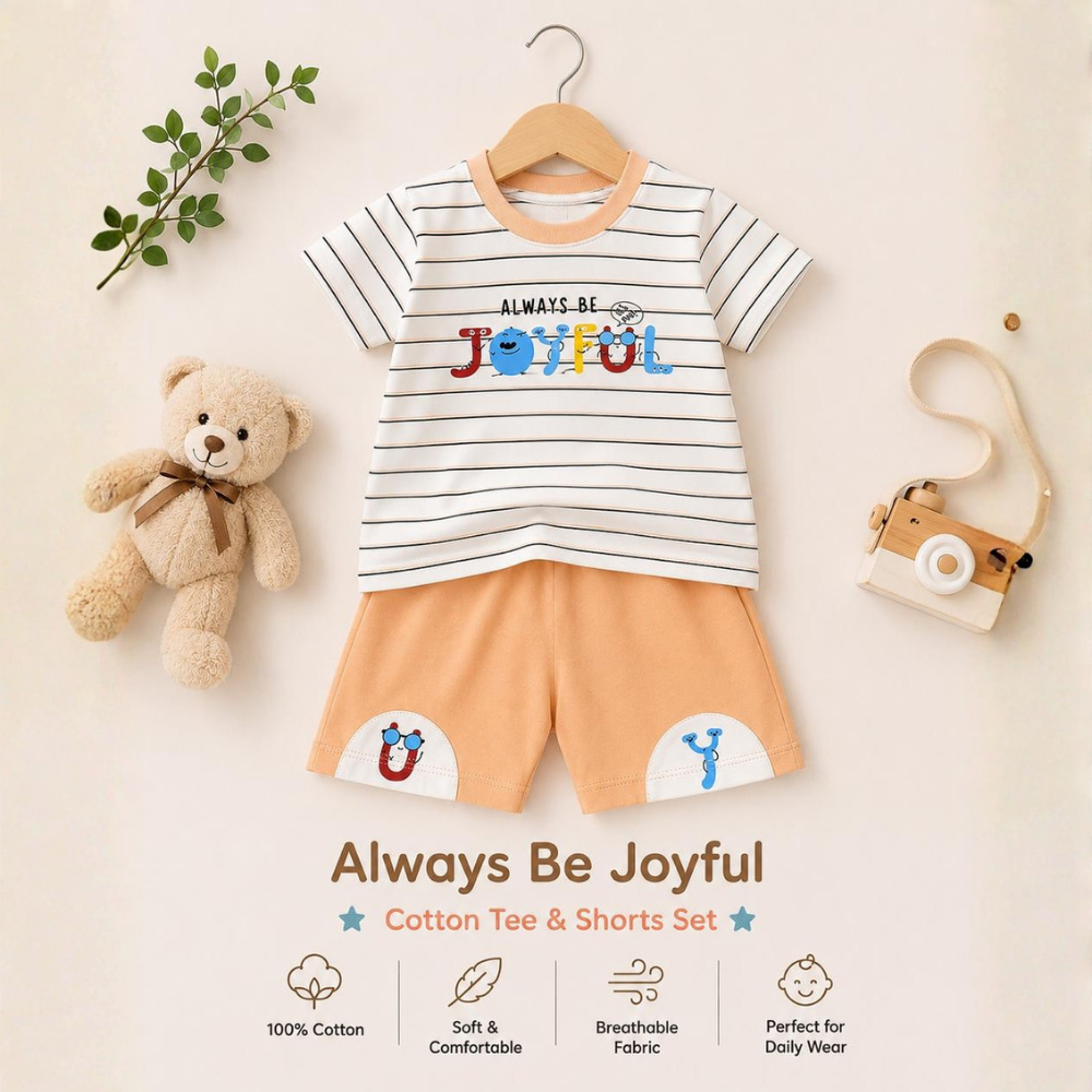 Joyful Stripes Cotton Co-ord Set