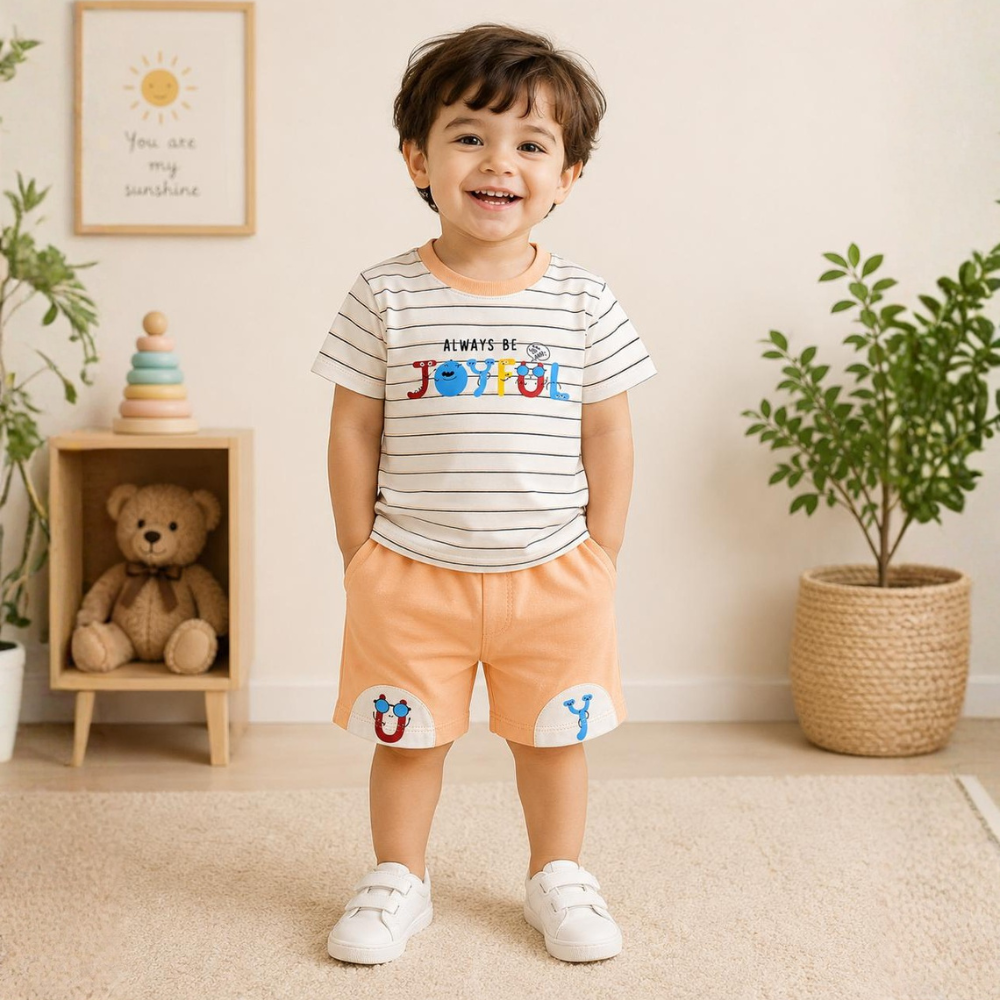 Joyful Stripes Cotton Co-ord Set