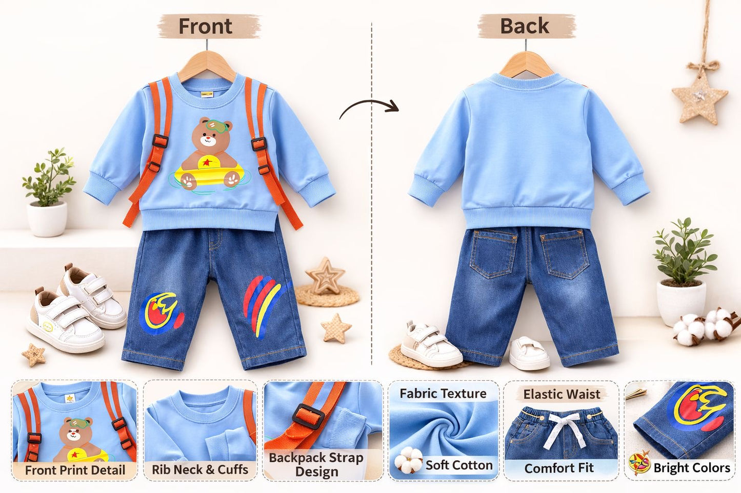 Little Explorer Backpack Co-ord Set