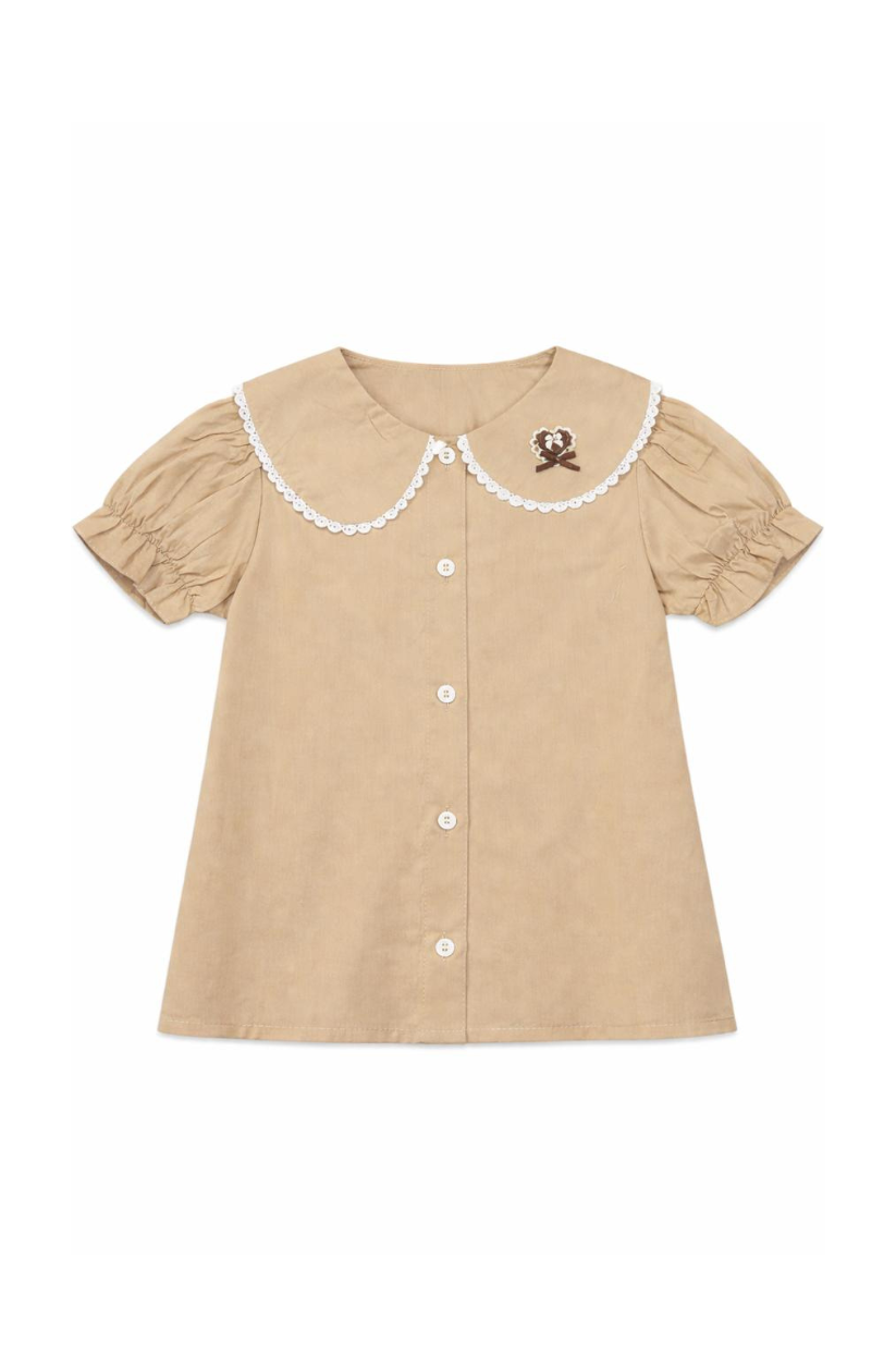 Beige classic top