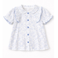 Blue Blossom Frill Top