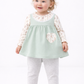 Mint Bloom Baby Girl Tunic Set