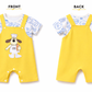 Hello Baby Chef Dungaree Romper Set – Yellow