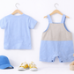 BBN Birthday Dungaree Romper Set – Blue