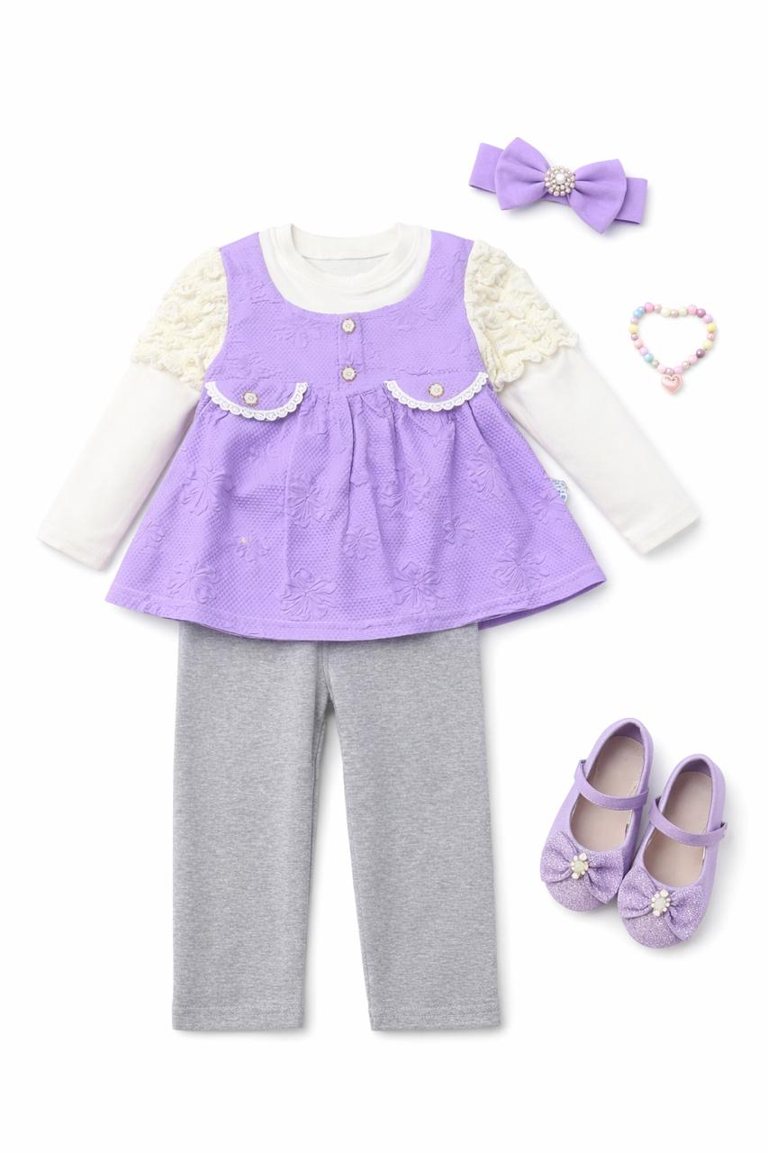 Lavender Bloom Tunic & Legging Set