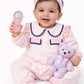 Blush Bunny Baby Romper