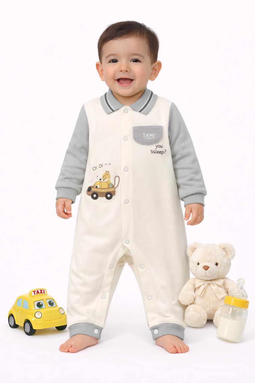 Little Taxi Adventure Baby Romper
