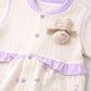 Lavender Bunny Baby Romper