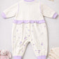 Lavender Bunny Baby Romper