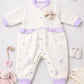 Lavender Bunny Baby Romper