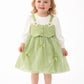 Floral Green Dress Set for Girls