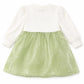 Floral Green Dress Set for Girls