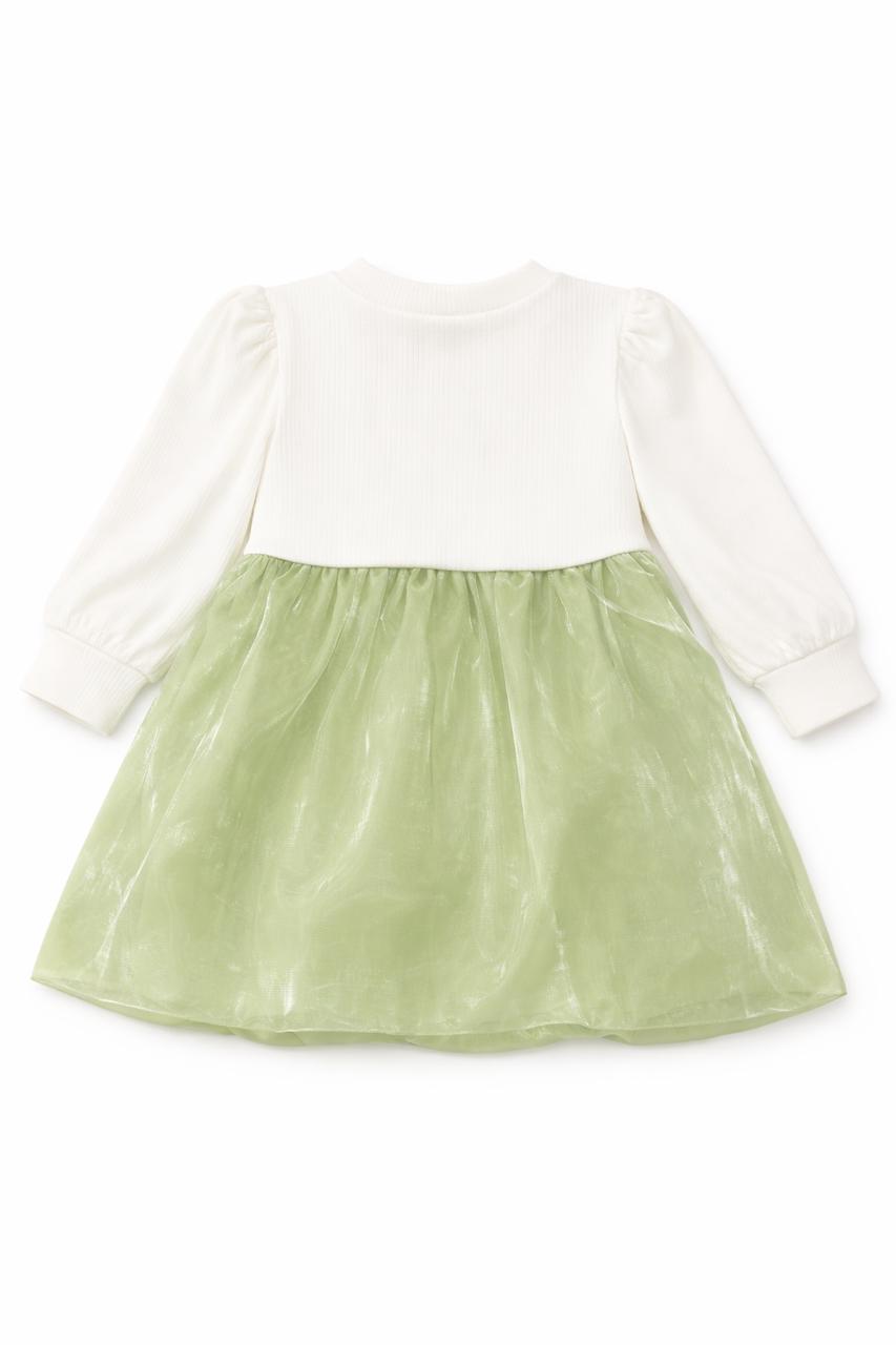 Floral Green Dress Set for Girls
