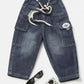 Kids Denim Cargo Jogger Pants