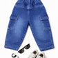 Kids Denim Cargo Jogger Pants
