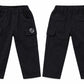 Black Solid Cargo Pants