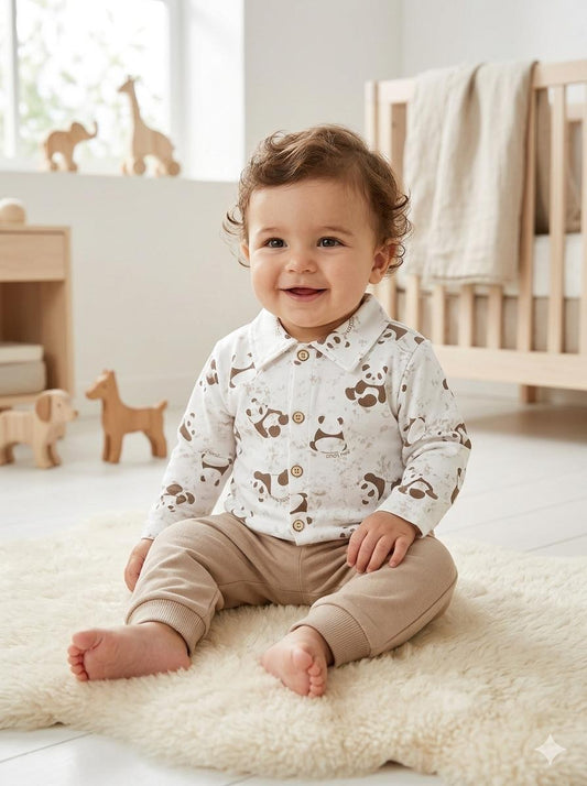 Cute Panda Playtime Co-ord set
