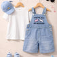 You’ve Got My Devotion Denim Dungaree Set