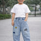 Little street patch denim