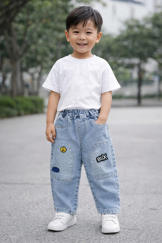 Little street patch denim