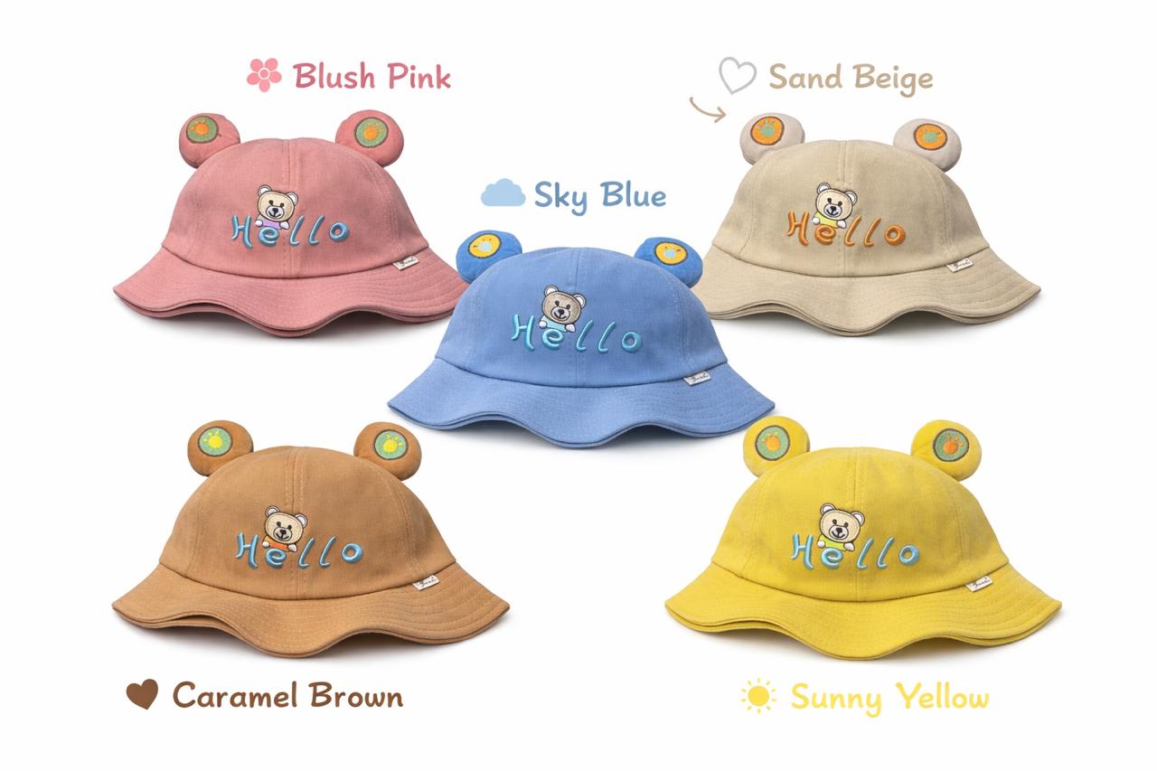 Hello Bear Bucket Hat