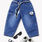 Kids Denim Cargo Jogger Pants